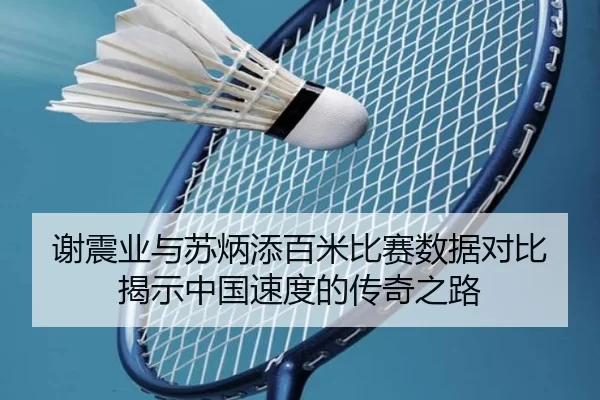 谢震业与苏炳添百米比赛数据对比揭示中国速度的传奇之路